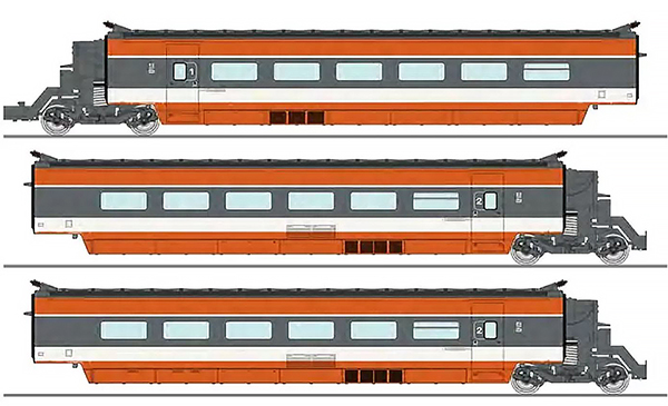 REE Modeles TGV002 - 3pc Supplementary Set for TGV PSE